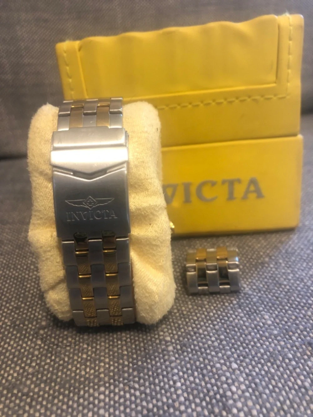 Invicta gold and silver watch